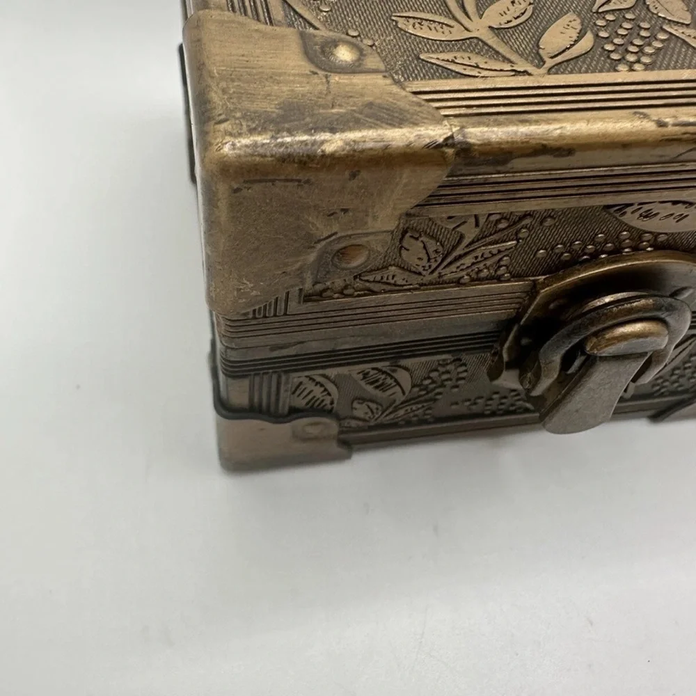 Ring Bearer Box Or Treasure Chest box Decor With Pillow Decree
